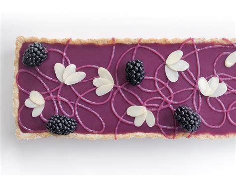 Decided To Try Making A Fancy Layered Tart Blackberry White Chocolate