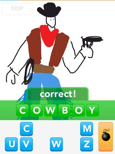 It's genius and perfect for me. COWBOY, Draw Something App | Posted at ponderouspilgrim ...
