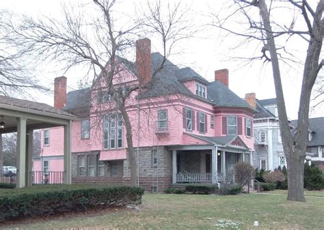 Big Pink House Pink Things Pink Houses Mansions House Styles Big