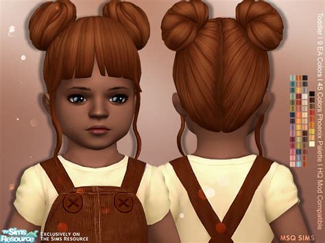 Msqsims Alena Hair Toddler Toddler Hair Sims 4 Toddler Girl Haircut