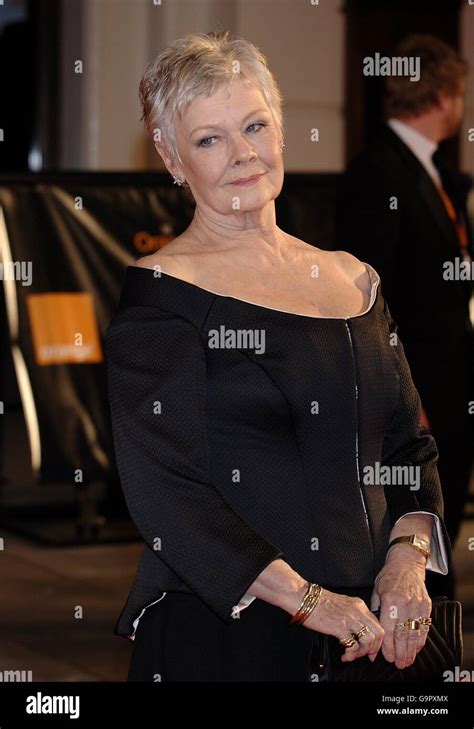 Dame Judi Dench Arrives For The 2007 Orange British Academy Film Awards