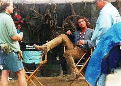 Joe Lando On The Set Of Dr Quinn