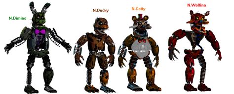 Fnad Nightmare Animatronics By Wicher8181 On Deviantart