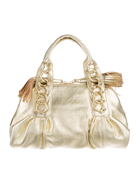 Michael Kors Metallic Leather Handle Bag Handbags Mic47904 The