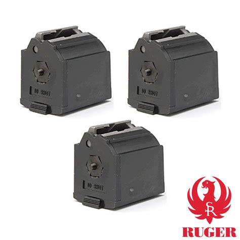 Ruger 1022 Magazines 10 Round Black 3 Pack Harms Arms Supply