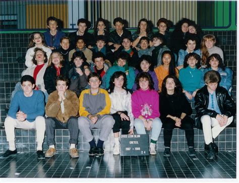 Photo De Classe 1987 1988 2nd 4 De 1987 Lycée Léon Blum Anc Lycée Du