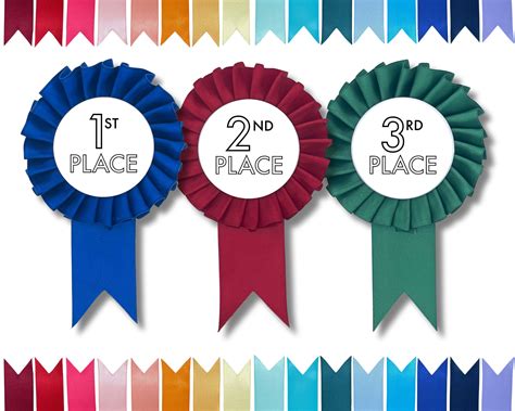 Award Ribbons Rosette Place 1st 2nd 3rd 4th 5th Nepal Ubuy 55 Off