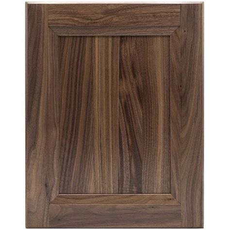 Cabinet Door Sample Unfinished Walnut Square Solid Reverse Panel 12