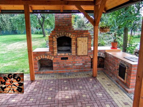 Zahradní Krb S Udírnou Stavba Diy Building Outdoor Fireplace With