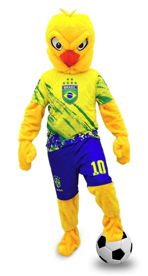 Fantasia Canarinho Pistola Mascote Torcida Brasil Copa Mundo No Elo7