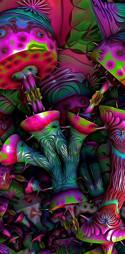 Trippy Mushrooms Wallpapers Wallpaper Cave