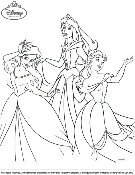 Such a great gift idea! Disney Princesses Coloring Picture