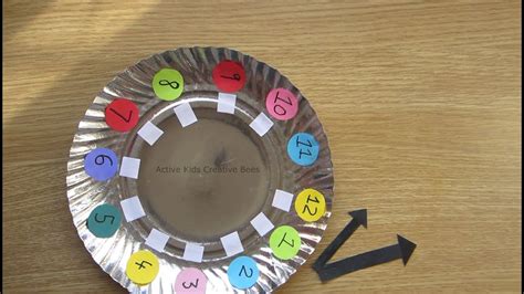 How To Make A Paper Plate Clock Paper Plate Crafts Kids Craft Youtube