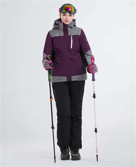 2018 lanlaka women ski suit skiing jacket pant windproof waterproof outdoor sport wear super