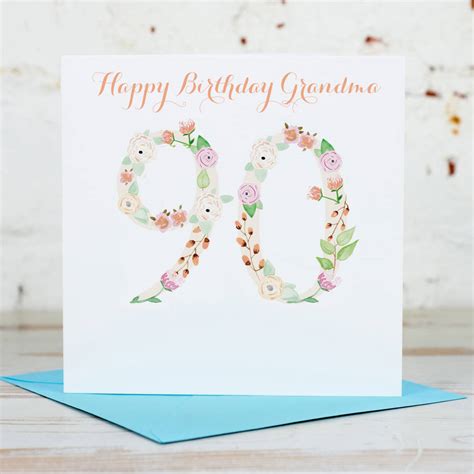Female birthday cards special birthday cards beautiful birthday cards happy 90th birthday. Personalised 90th Birthday Card By Yellowstone Art Boutique | notonthehighstreet.com