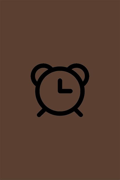 Brown App Icons Aesthetic Camera