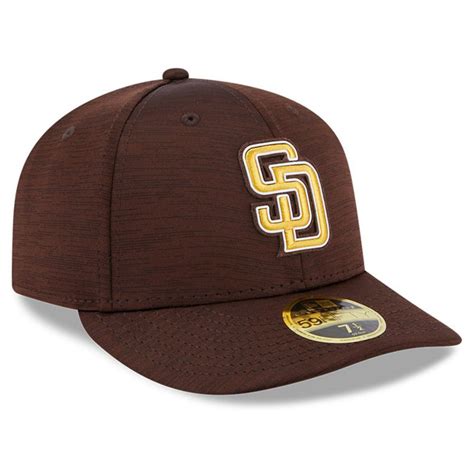 New Era Mens Brown San Diego Padres 2023 Clubhouse Low 59fifty Fitted