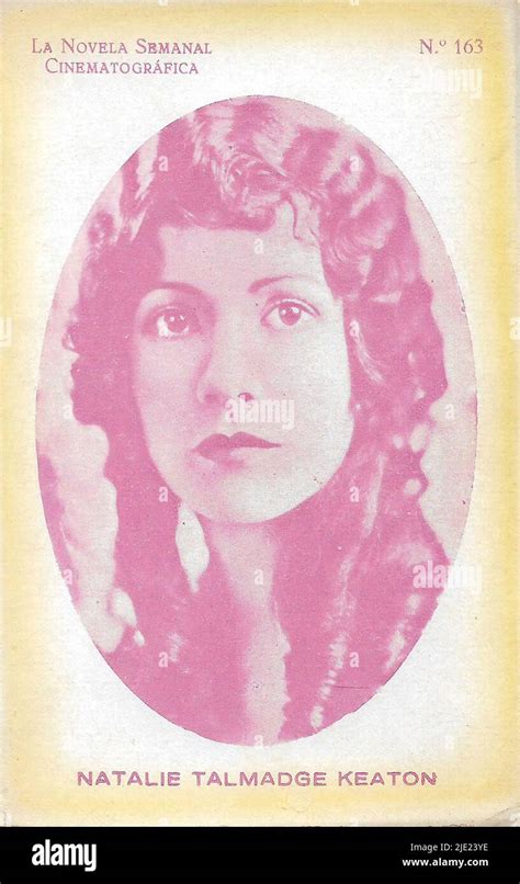 Portrait Of Natalie Talmadge Keaton Hollywood Silent Movie Actress