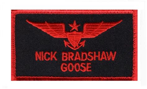 Top Gun Nick Bradshaw Goose Patch Iron On Miltacusa