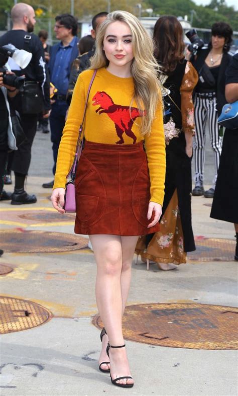 Sabrina Carpenter Attends Coach Fashion Show During New York Fashion