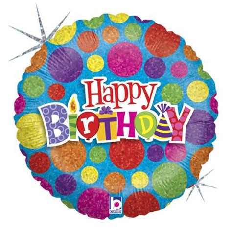 Dot Dot Birthday Foil Balloons