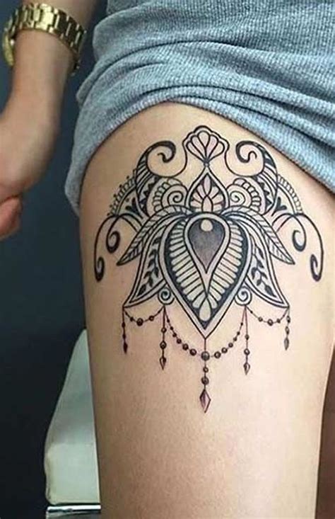 30 Trending Thigh Tattoo Ideas Mandala Thigh Tattoo Shoulder Tattoos