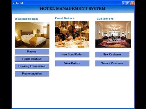 Hotel Management Visual Basic Project Youtube