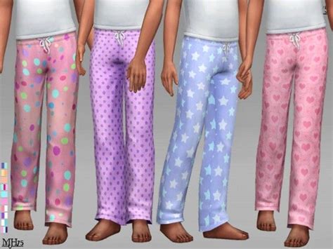 The Sims Resource Child Pj Bottoms By Margeh 75 Sims 4 Downloads