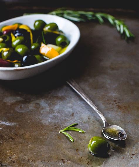 Warm Olives With Citrus Rosemary And A Splash Of Gin • Heartbeet Kitchen