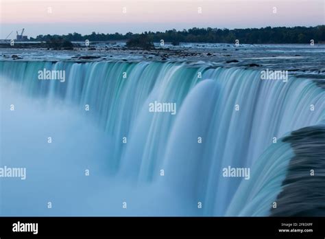 Canada Ontario Niagara Falls Niagara Falls At Sunrise Stock Photo