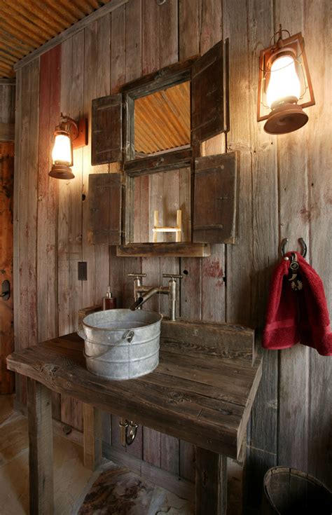 Country home bathroom remodel ideas. Rustic Bathroom Design Ideas | InteriorHolic.com