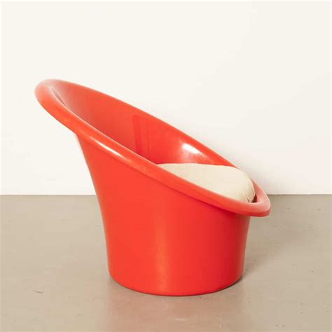 red orange skopa lounge chair ⋆ neef louis design amsterdam