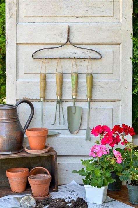 This tool rack takes up less than 3 1/2 feet of wall space and sticks out less than 13 inches from the wall. 21 Most Creative And Useful DIY Garden Tool Storage Ideas ...