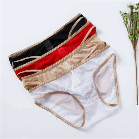 Mens Ice Silk Briefs Sexy Low Waist Bikini Panties Pouch Breathable Underwear 339 Picclick