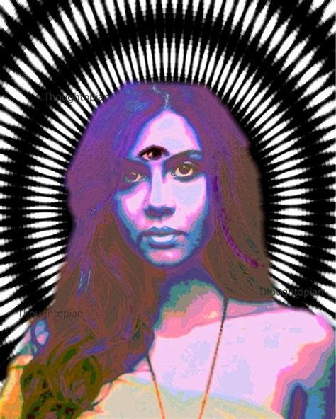 third eye trippy art print 8 x 10 psychedelic spiritual visionary festival art surreal