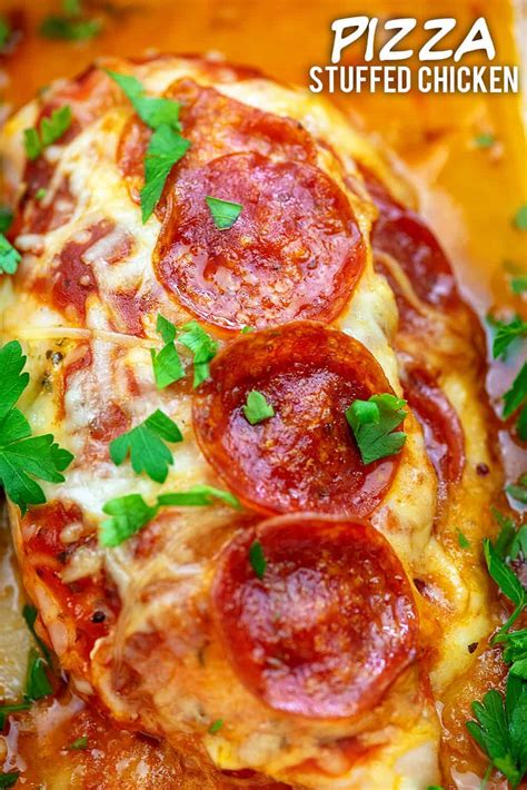 Pizza Stuffed Chicken That Low Carb Life