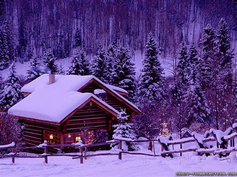 Winter Cabin Wallpapers 46 Wallpapers Adorable Wallpapers