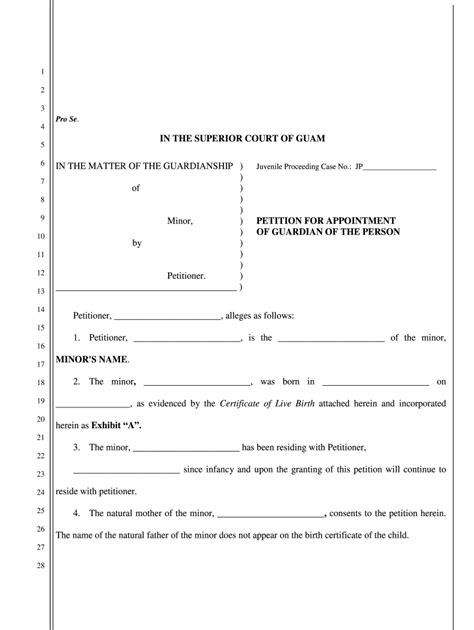 Termination Of Guardianship Forms Fill Online Printable Fillable