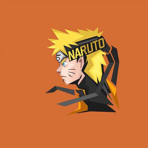 Download Wallpaper 2932x2932 Naruto Uzumaki Minimal Art Ipad Pro