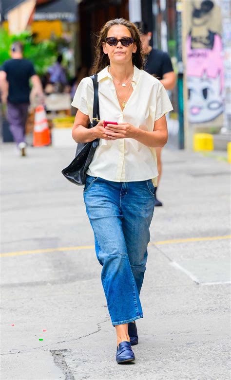 Katie Holmes In A Blue Jeans Was Seen Out In New York 08082023 2