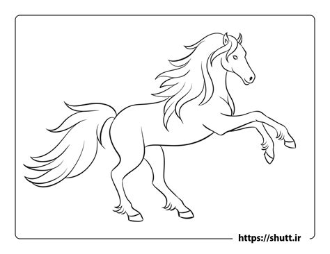 رنگ آمیزی نقاشی اسب | رنگ