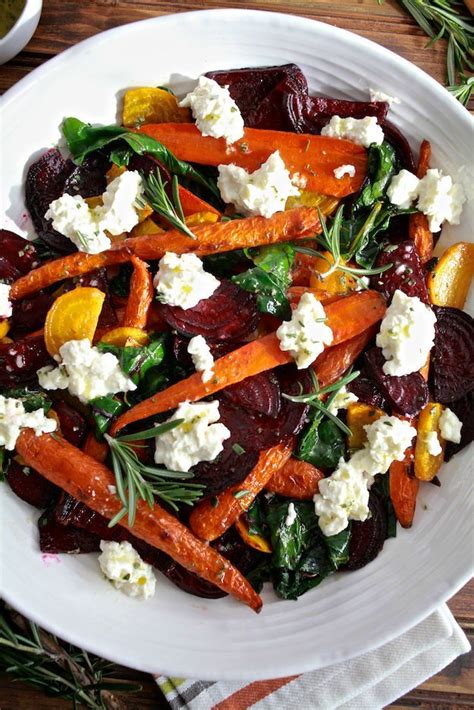 Roasted Beets And Carrots Salad With Burrata The Noshery Recipe