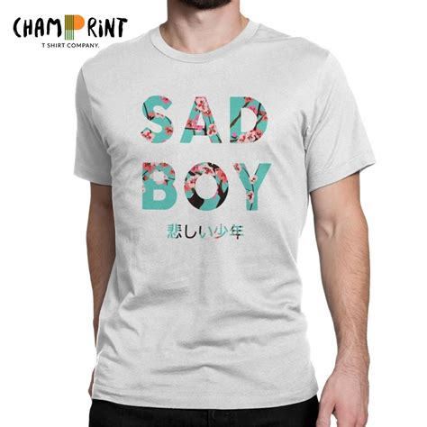 Vaporwave Sad Boy T Shirts For Men Arizona Iced Tea Aesthetic Print