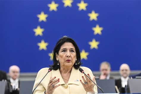 Georgia S Outgoing President Urges Eu To Use More Leverage To Back