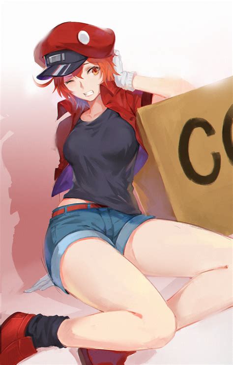 Karasu Kame Ex Ae Hataraku Saibou Highres S Girl Ahoge