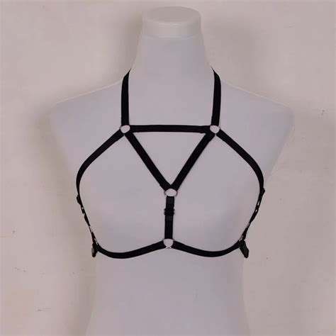 women handmade harness cage bra gothic harajuku sexy lingerie erotic lingerie exotic apparel