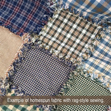 40 Primitive Homespun 5 Inch Quilt Squares Jubilee Fabric