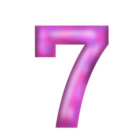 Free Holographic Number 7 17785418 Png With Transparent Background