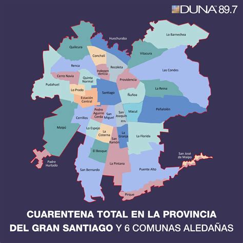 Son 7 las comunas de la región metropolitana que están en cuarentena total: Mapa de la cuarentena: ¿Cuáles son las comunas que entran ...