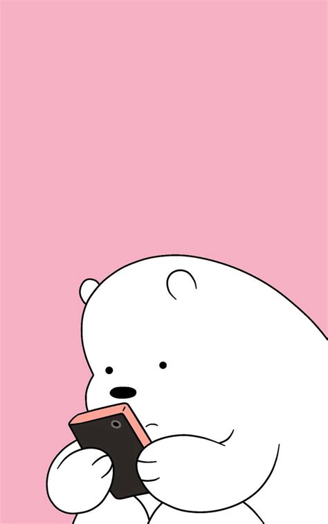Polar Bear Ice Bear We Bare Bears Cute Panda Wallpaper Cartoon